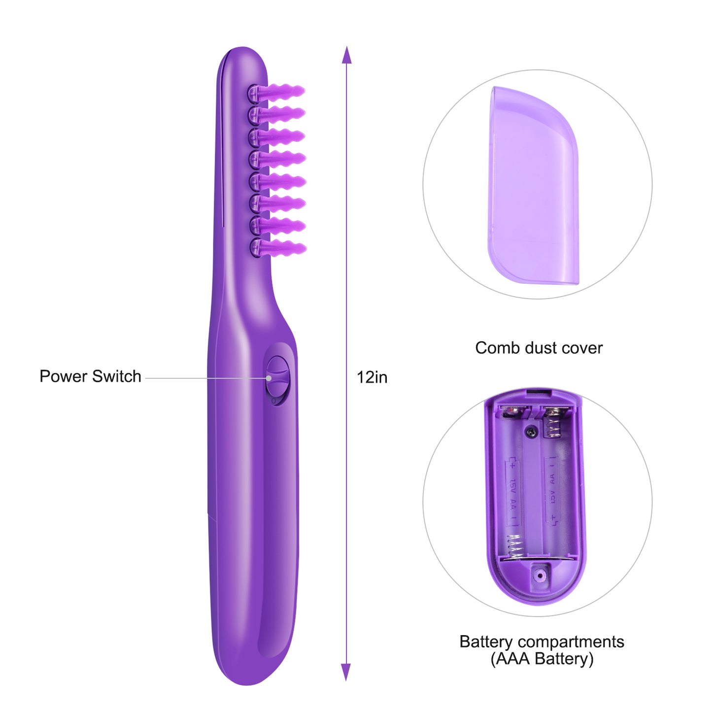 Portable Electric Detangling Brush