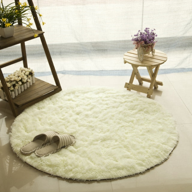 Fluffy Round Rug Carpet