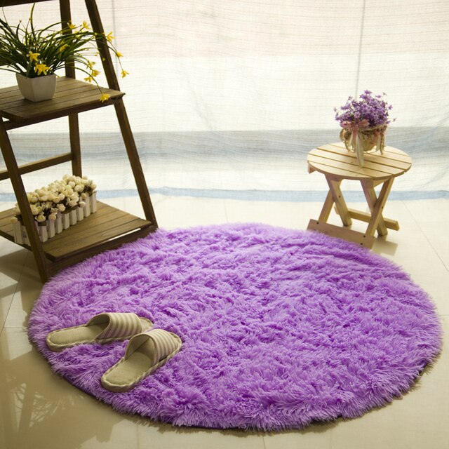 Fluffy Round Rug Carpet