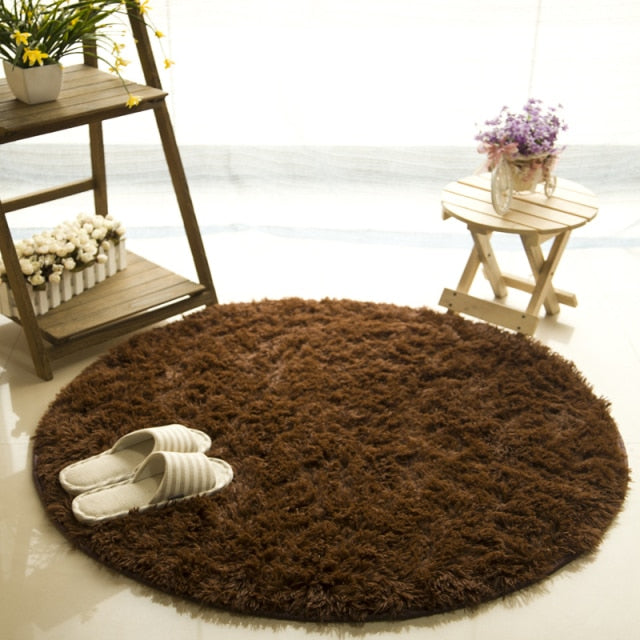 Fluffy Round Rug Carpet