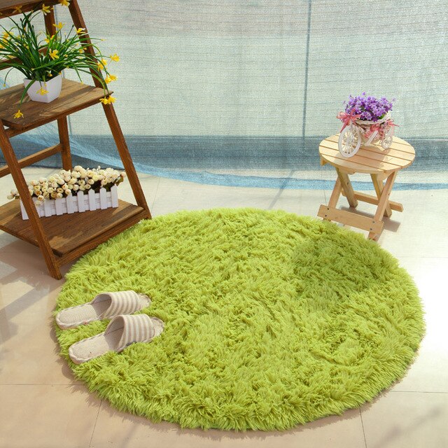 Fluffy Round Rug Carpet