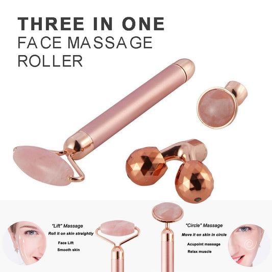 Rose Quartz Jade Facial Roller