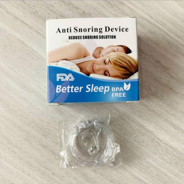 1PC Silicone Nose Clip Magnetic Anti Snore Stopper Snoring Silent Sleep Aid Device Guard Night Anti Snoring Device Health Care