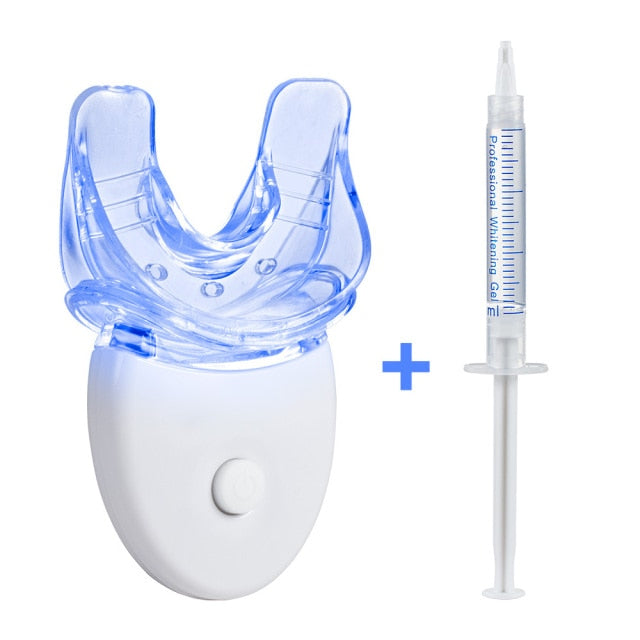 Dental Bleaching Teeth Whitening Kit with Teeth Whitening LED Accelerator Light Peroxide Gel Pen Tooth Whitener Dental Tools